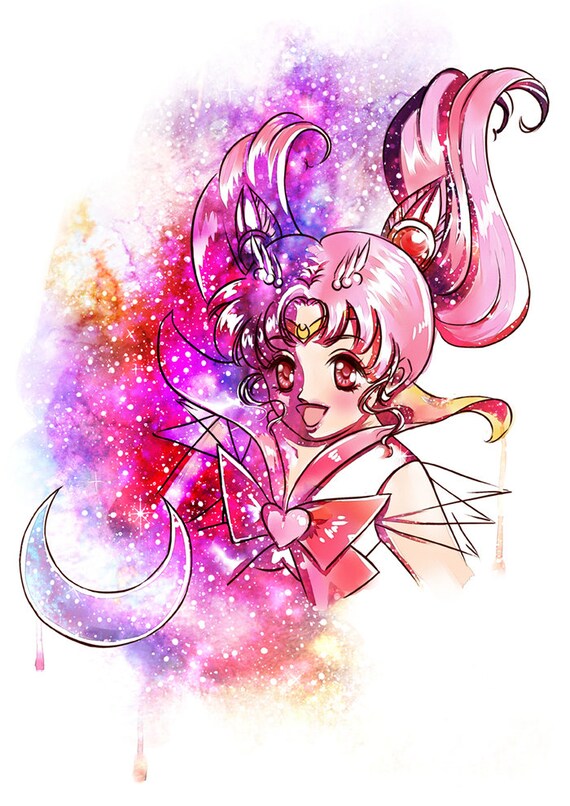 Sailor Chibi Moon Print Poster Buy 4 Get 1 Free Chibiusa | Etsy