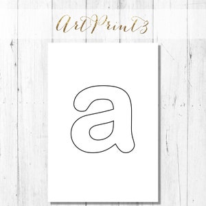 ABC Lowercase Letters, Alphabet Letters For Crafts, Coloring Alphabet Letters, ABC Letters Templates, Stencil Letters, Printable Letters