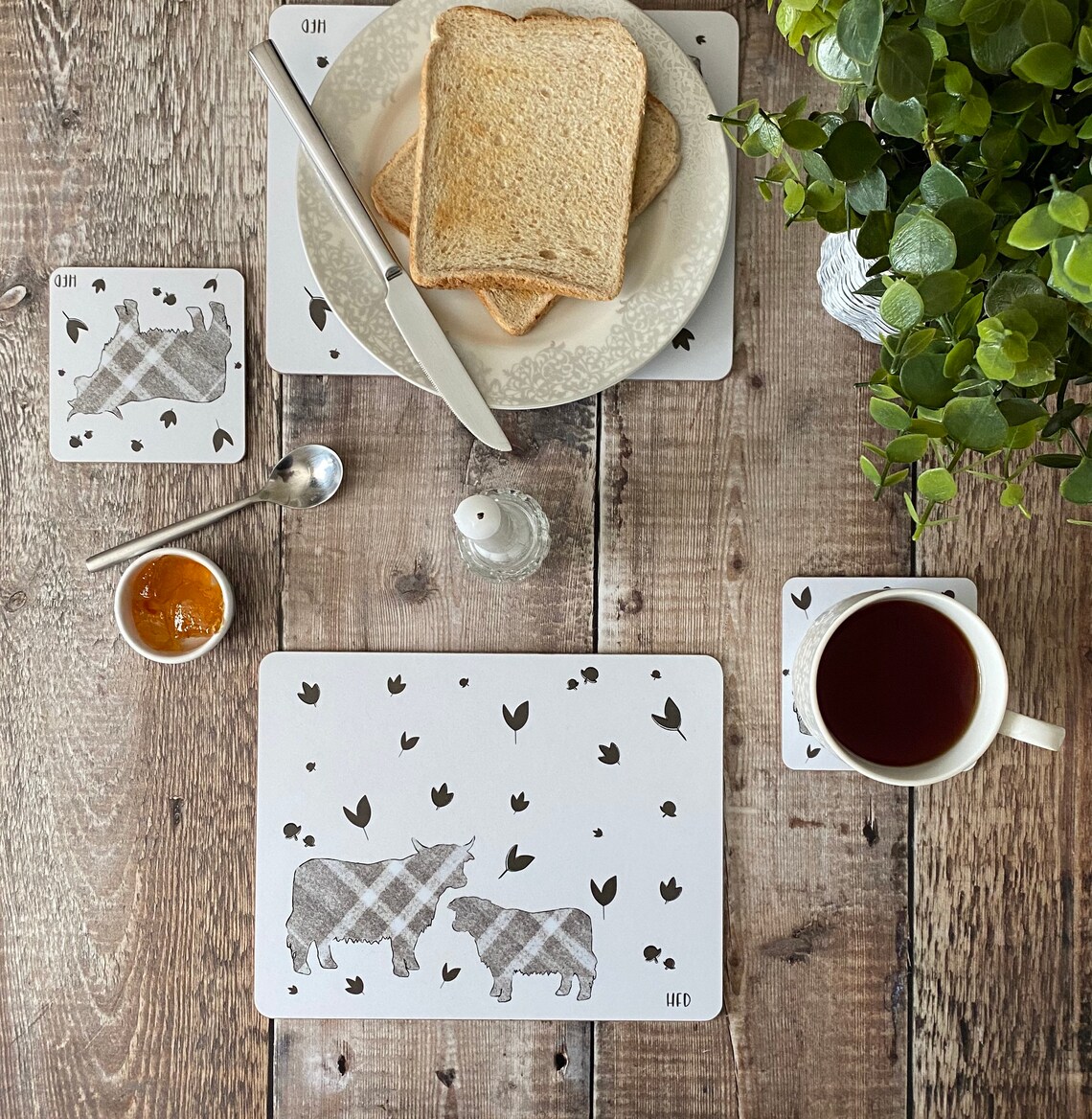 Placemats Animal printed placemats table decor. Dinning Etsy