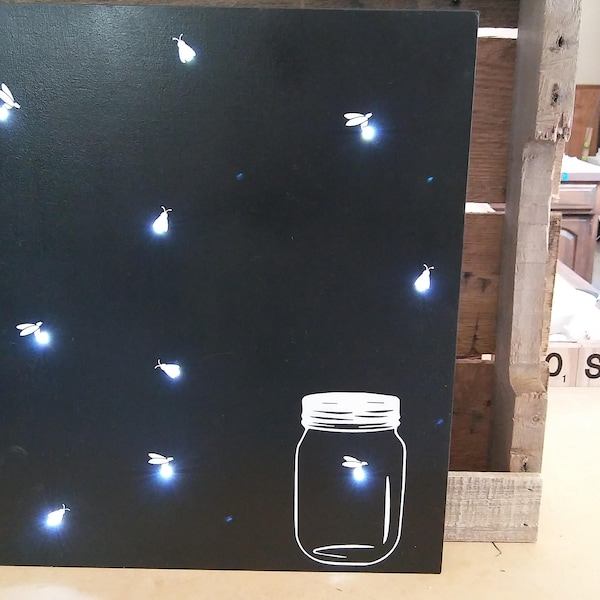 Firefly (lightning bug) light up sign.