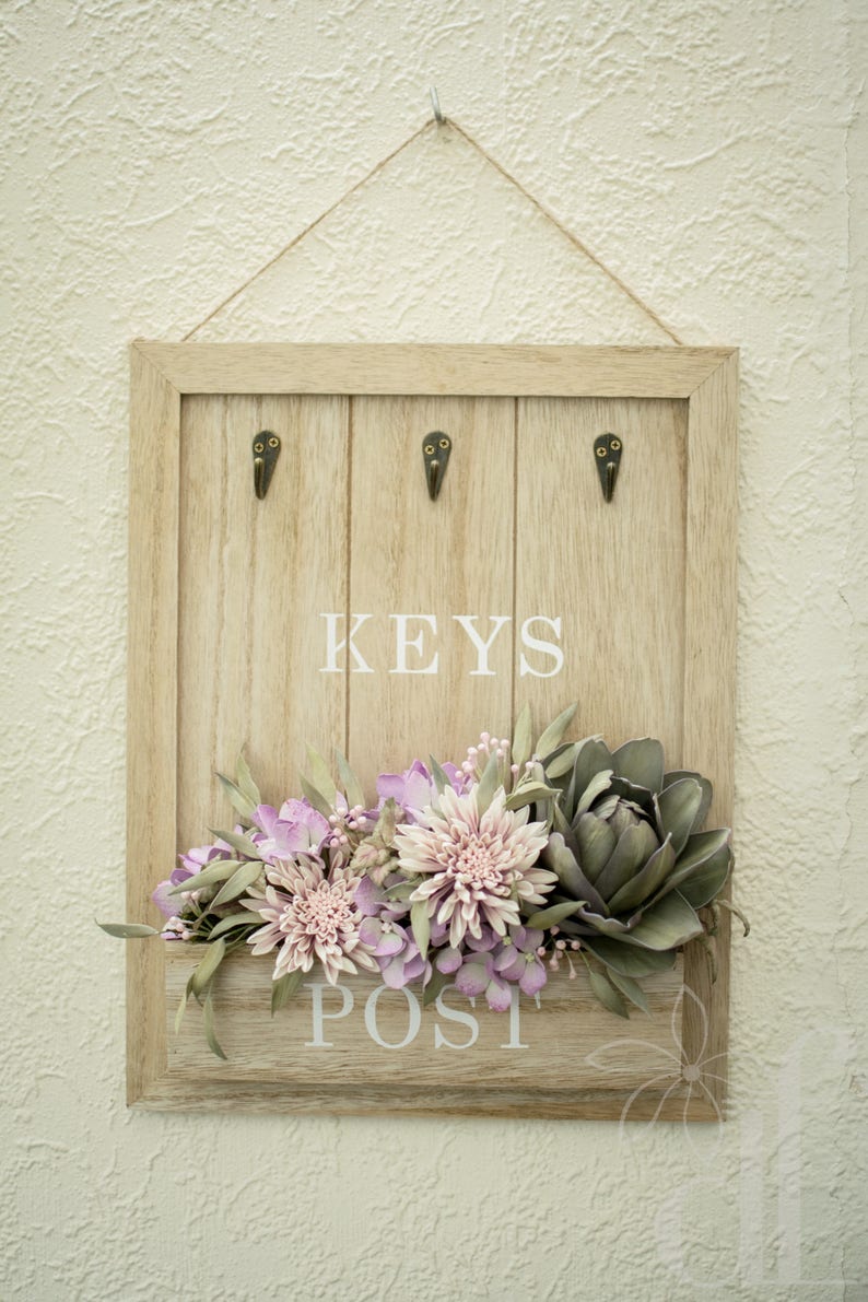 Key Hanger Key Rack Organizer Rustic Hanger Entryway Organizer Etsy
