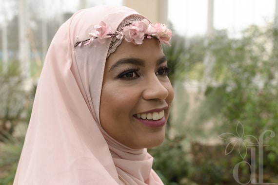 Vigne Hijab bijoux accessoires de Hijab Hijab mariee casque musulmane mariage mariee diademe mariage turban accessoires de mariage Etsy Canada