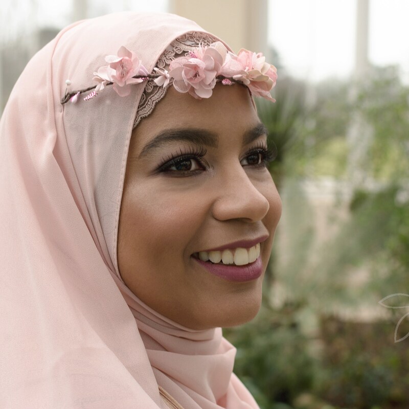 bridal hijab accessories