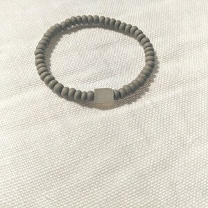 Roher Labradorit Armband grau matte Edelstein Armbänder für Frauen Mondstein Schmuck Geschenk für Männer Bild 6