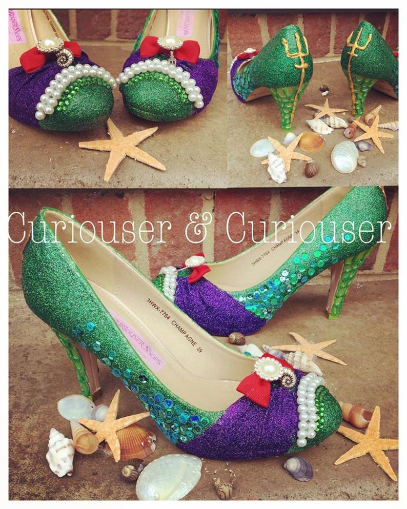 Little Mermaid Inspired Heels Etsy