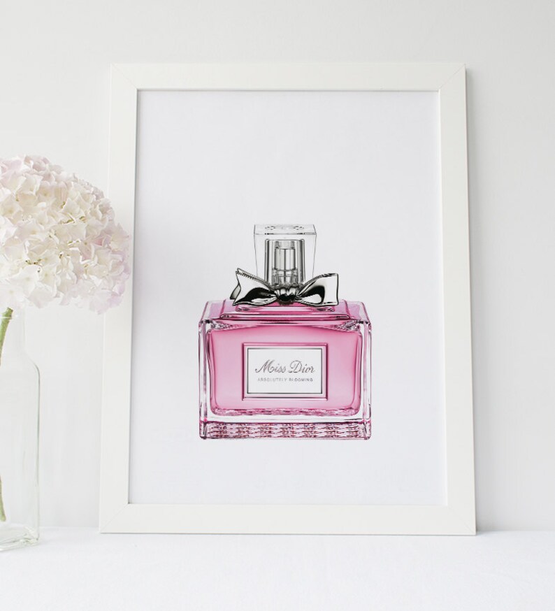 Miss Dior Perfume Pink Feminine Decoration Dior Perfume Etsy