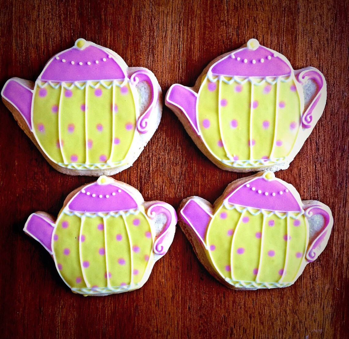 Tea Party Cookies One Dozen Tea Cup Cookie Tea Pot Etsy