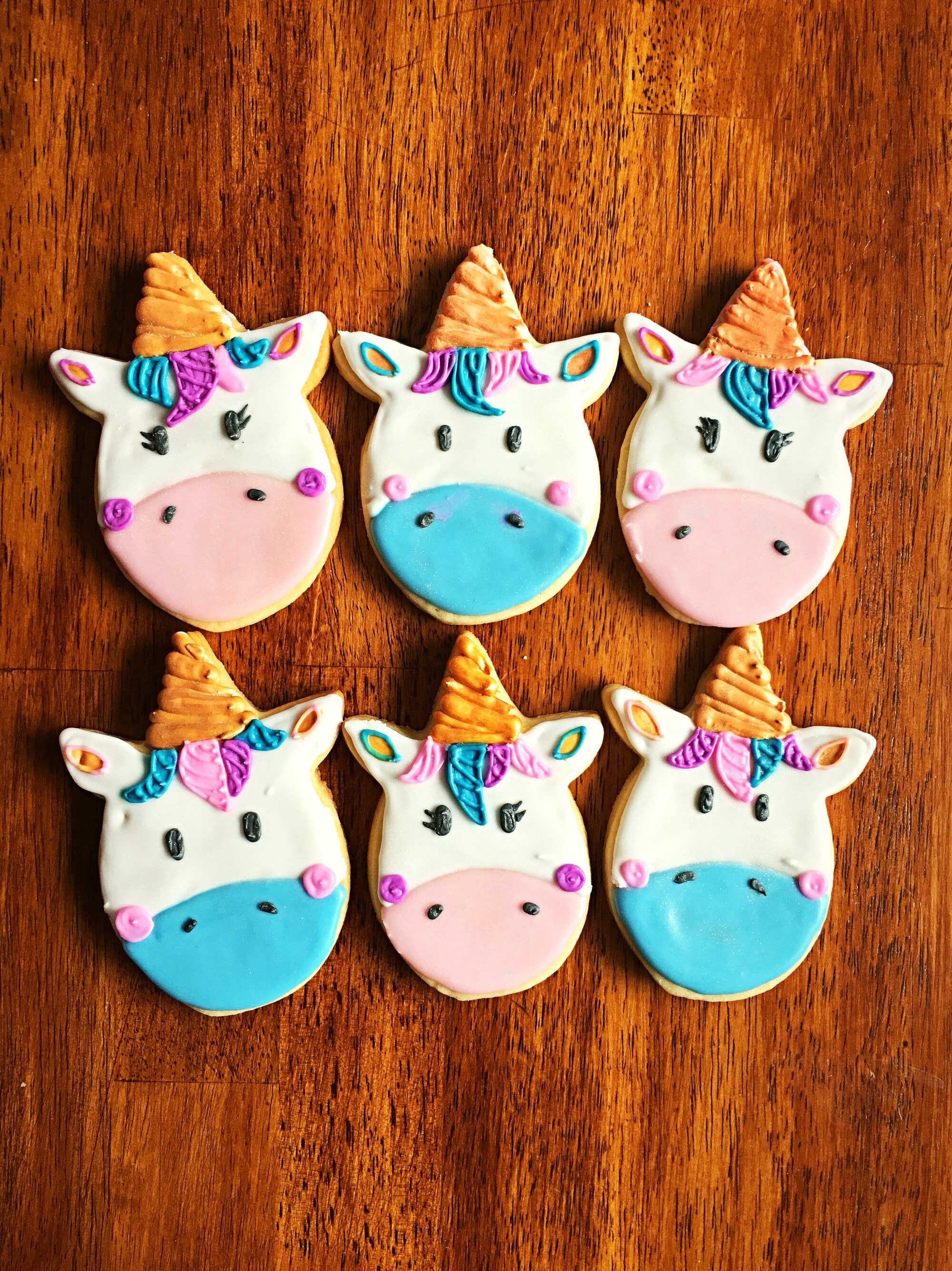 Unicorn Cookies Decorated One Dozen Unicorn Cookie Magical Etsy