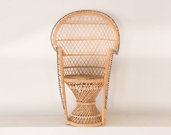 rattan doll chair