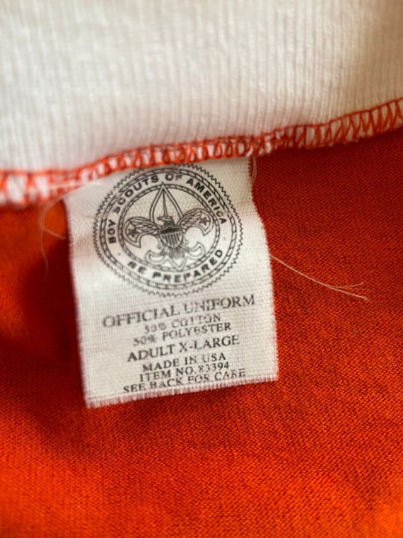 Vintage USA Scouts tiger cub orange shirt - image 3
