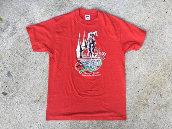 Vintage 90's USA Kentucky Derby T-shirt - image 1