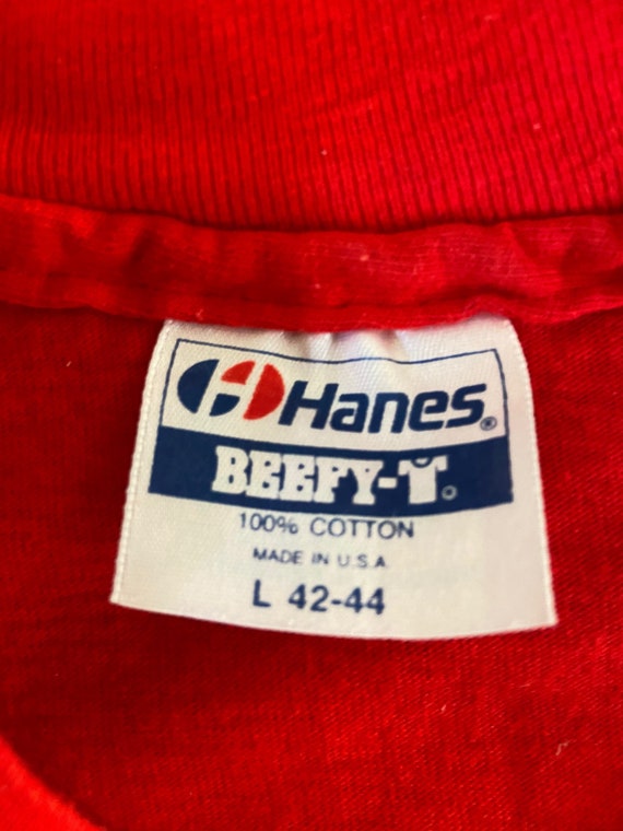 Vintage USA Hanes Australia Canyon club red shirt - image 5