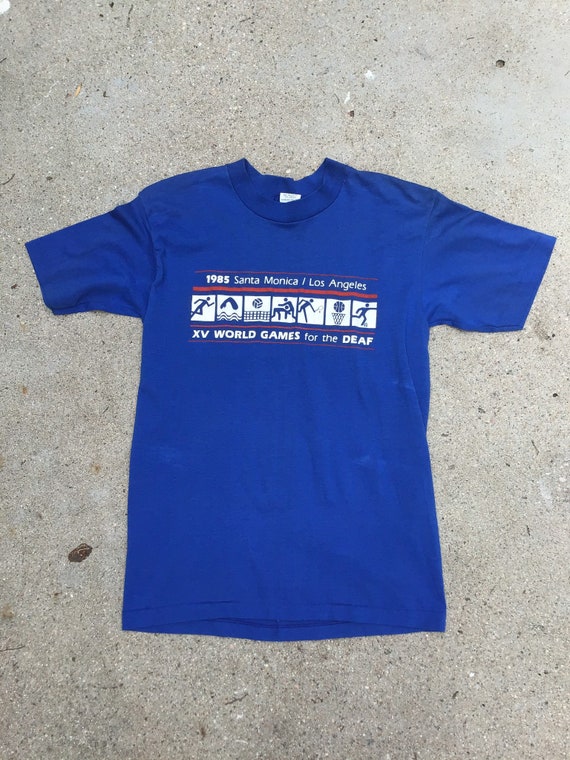 Vintage USA Santa Monica 1985 World Games shirt