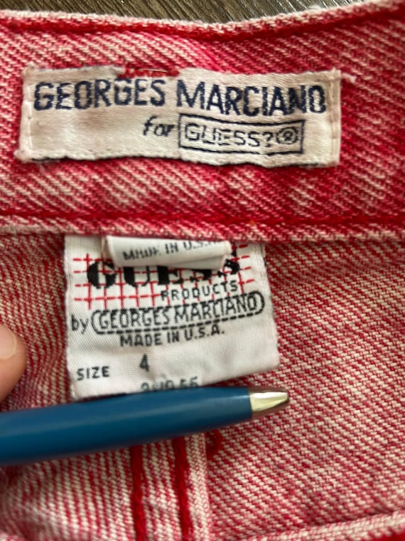 Vintage Guess by Marciano USA denim jean shorts - image 2