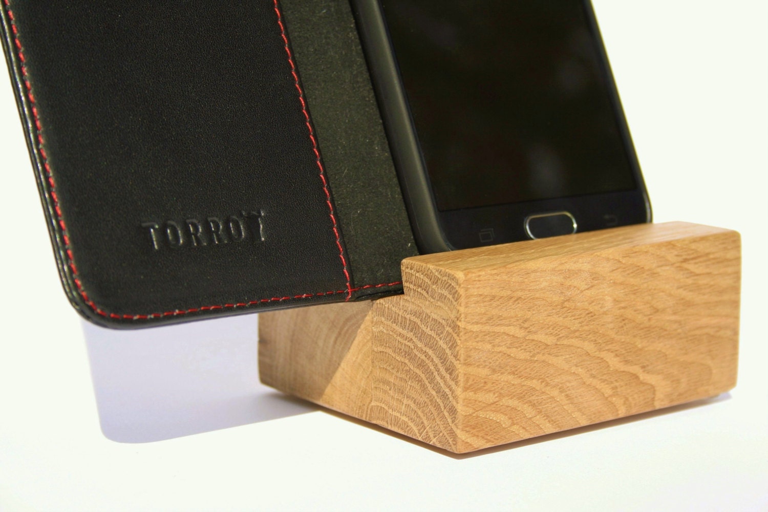 Handmade James Lyndale Solid Oak Phone Stand Etsy UK
