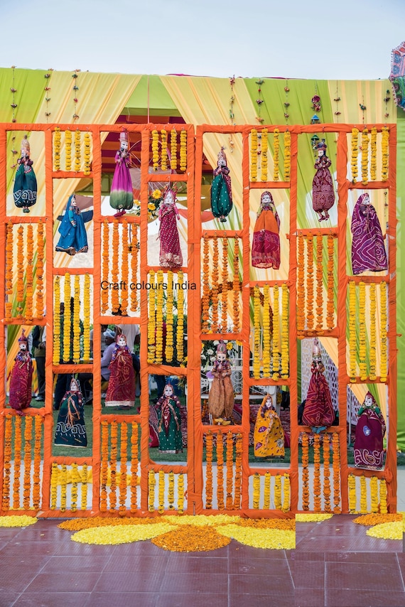 Bulk Rajasthani puppet theme decoration for mehendi decor Etsy