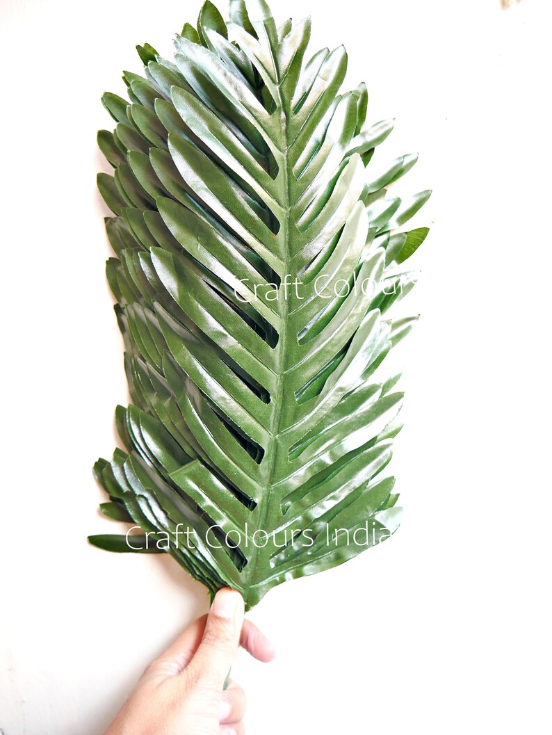 Artificial Green Palm Leaves for Decoration Tropical Beach Etsy
