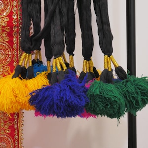 Colorful Kids Paranda, Punjabi Braid Tassel, Hair Jewelry