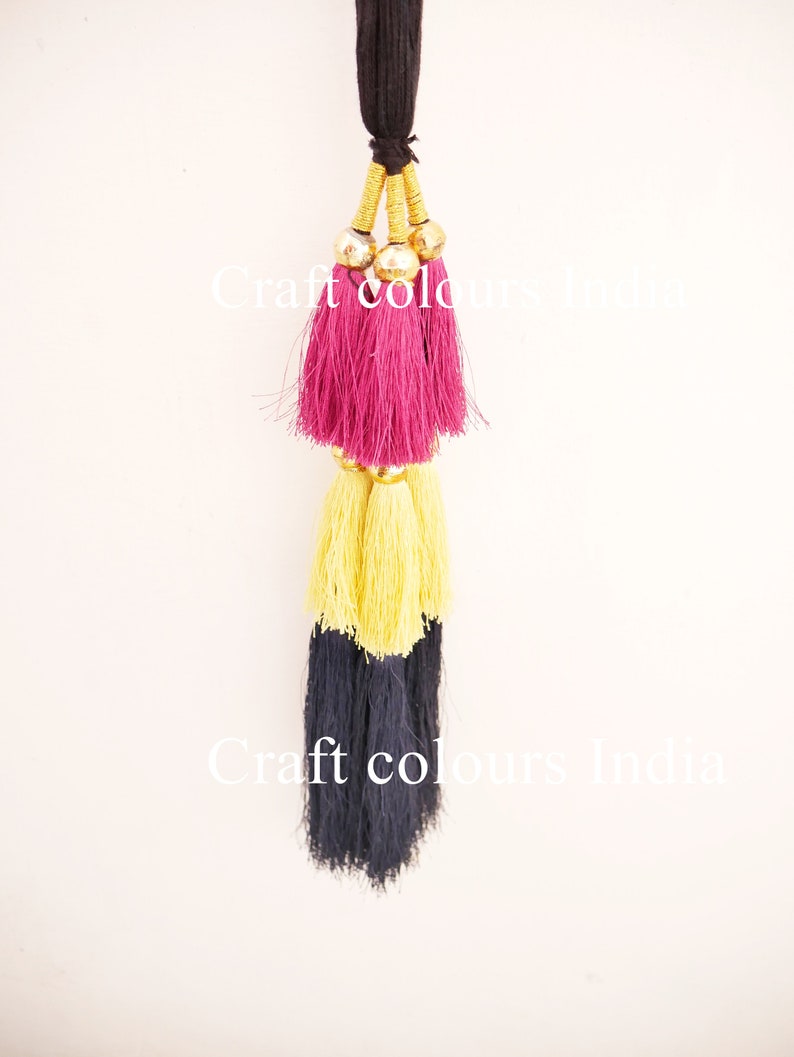 Tri color parandi Indian paranda Braid hairstyle belly  Etsy