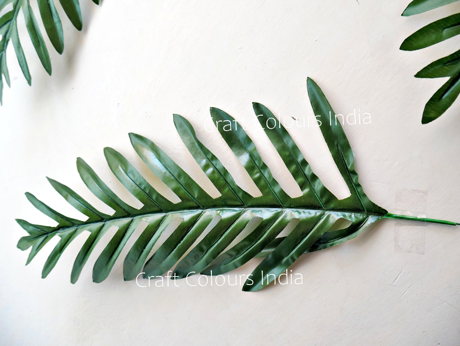 Artificial Green Palm Leaves for Decoration Tropical Beach Etsy