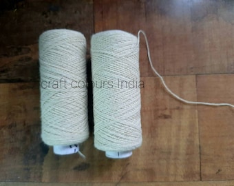 Hilo Moli de algodón blanco de 2 piezas, sagrado hindú Raksha Dhaga