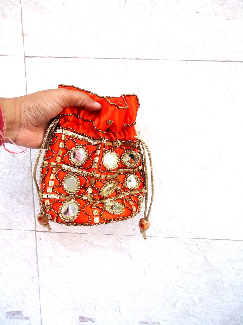 mimco green pouch
