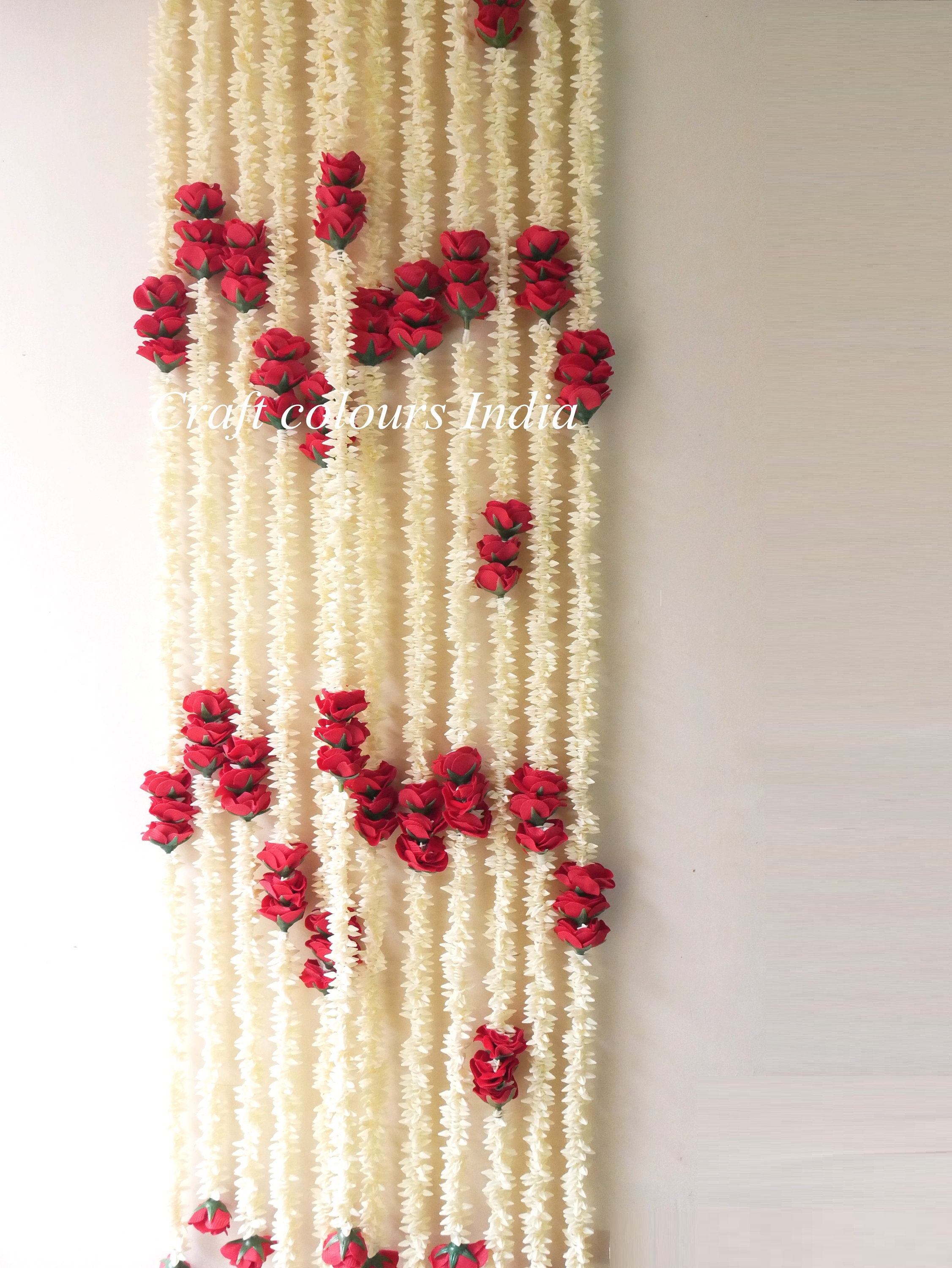  SEWOART 1 Roll Cross Chain Flower Garland Decorations