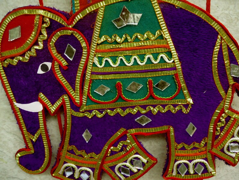 Elephant wall art hanging Diwali decor traditional Indian Etsy