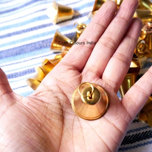 20 pcs small golden metal bells, decoration bells, Diwali decoration