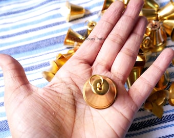20 pcs small golden metal bells, decoration bells, Diwali decoration