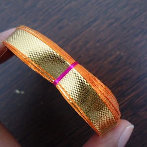 20 yards gota ribbon, golden trim, indian gota, gota patti border, Indian lace, wedding decoration, gota lace, indian craft supply