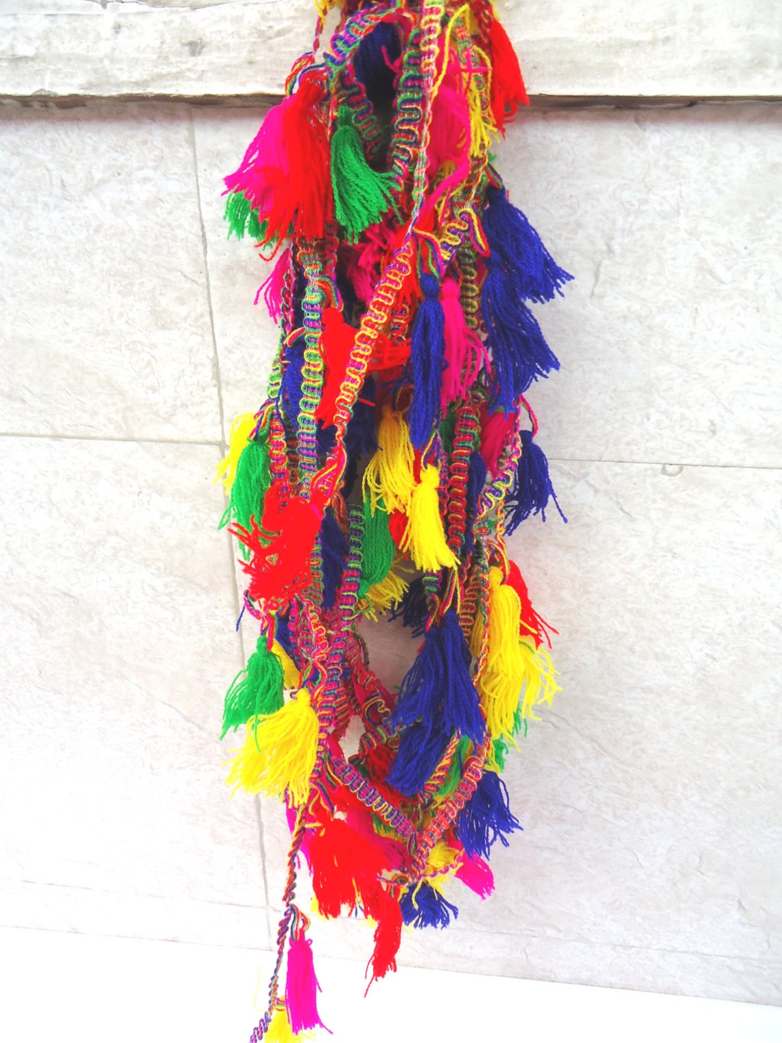 Multicolor Tassel Lace 7 Yards Tassel Trim Tassel Tape Etsy