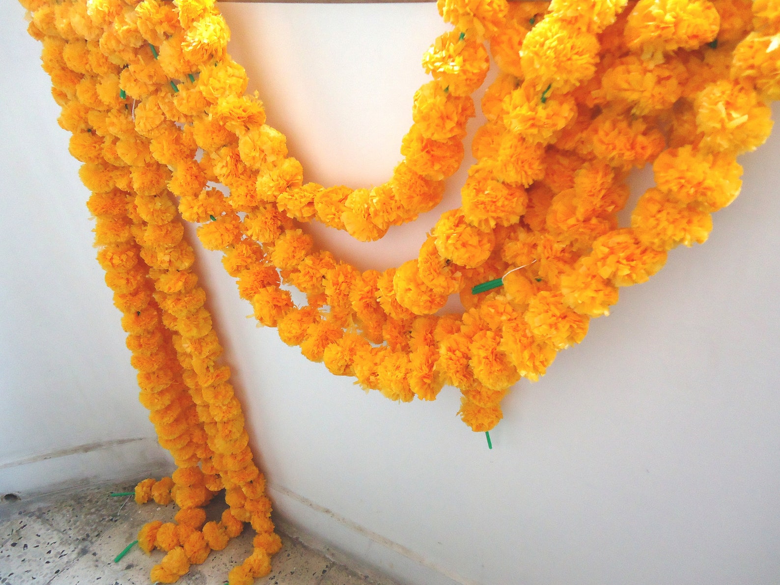 10ft 50pc Bulk Marigold Garlands for Wedding Decoration Etsy