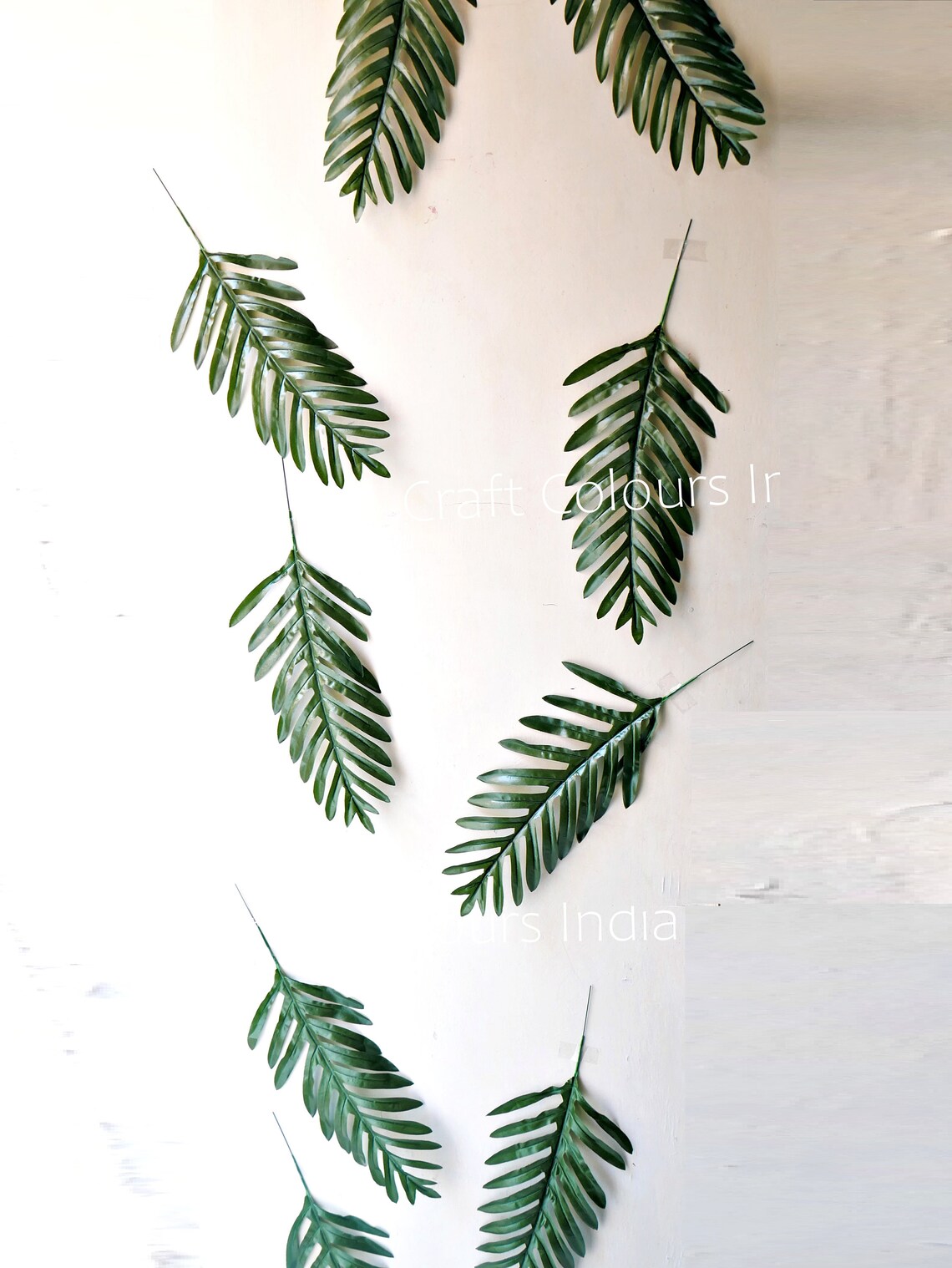 Artificial Green Palm Leaves for Decoration Tropical Beach Etsy