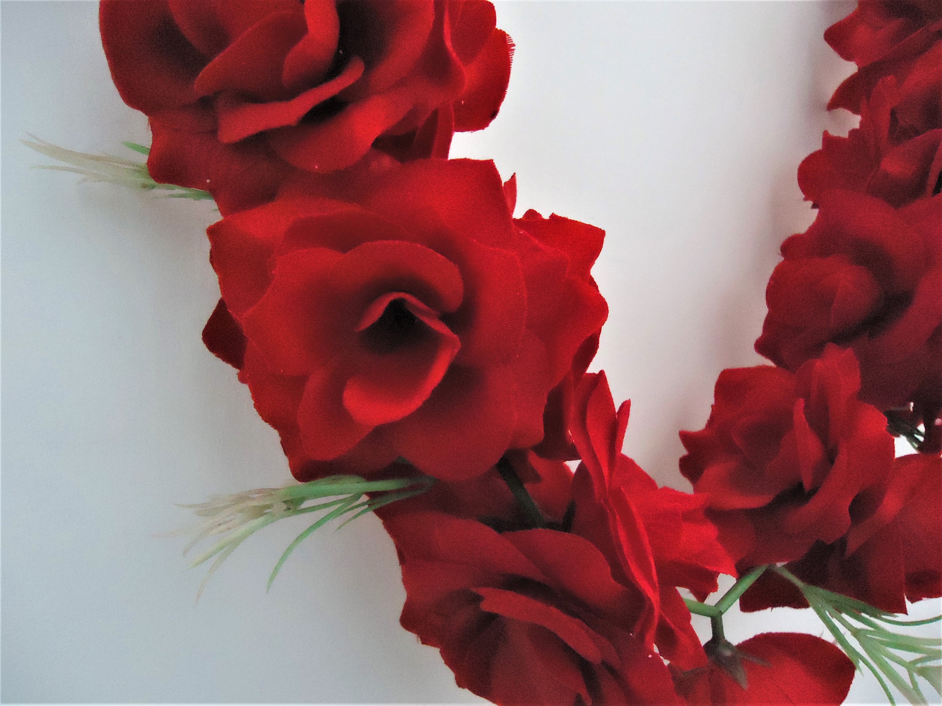 Artificial red rose garland Hawaiian beach party garlands Etsy