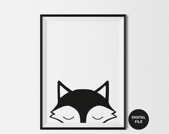 Fox Print Nursery - Etsy