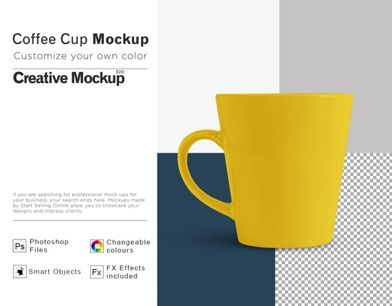 Coffee Mug Mockup High Resolution Smart Objects Easily Etsy