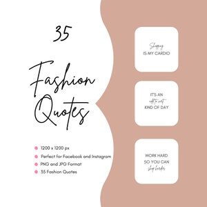 Fashion Instagram Quotes for Girls, Fashion business Quotes, Boutique Instagram Quotes, Fashion Blogger Quotes