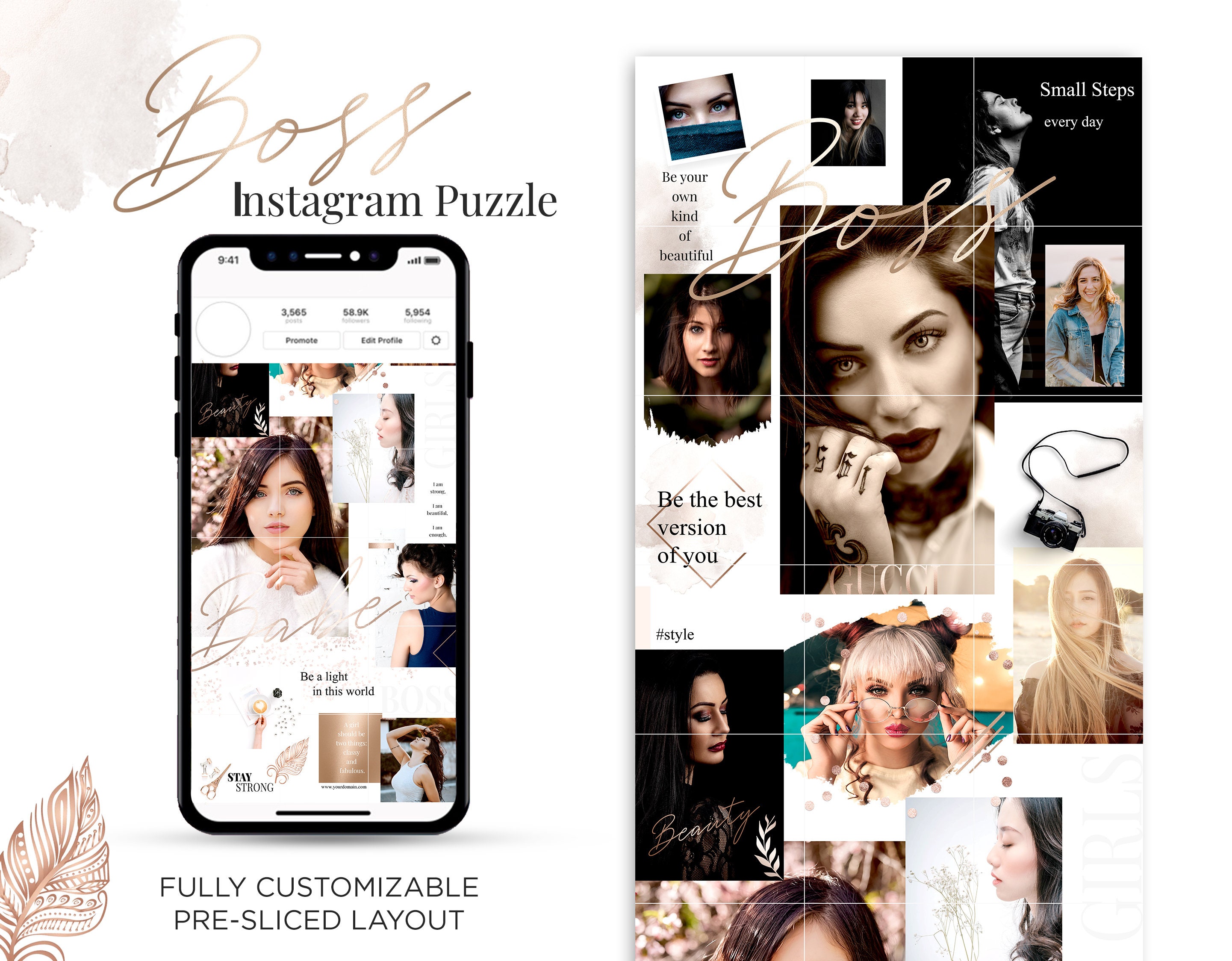 Instagram Puzzle PSD
