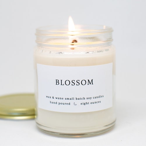 Orange Blossom Modern Soy Candle Tokyo Japan Candle Floral Etsy
