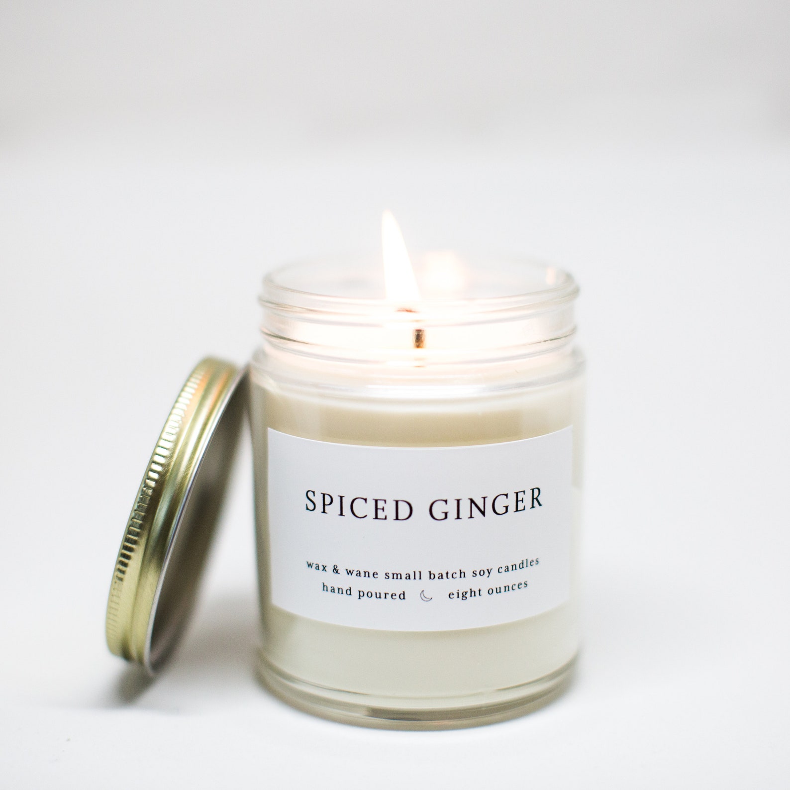 Spiced Ginger Modern Soy Candle Gingerbread Christmas Etsy