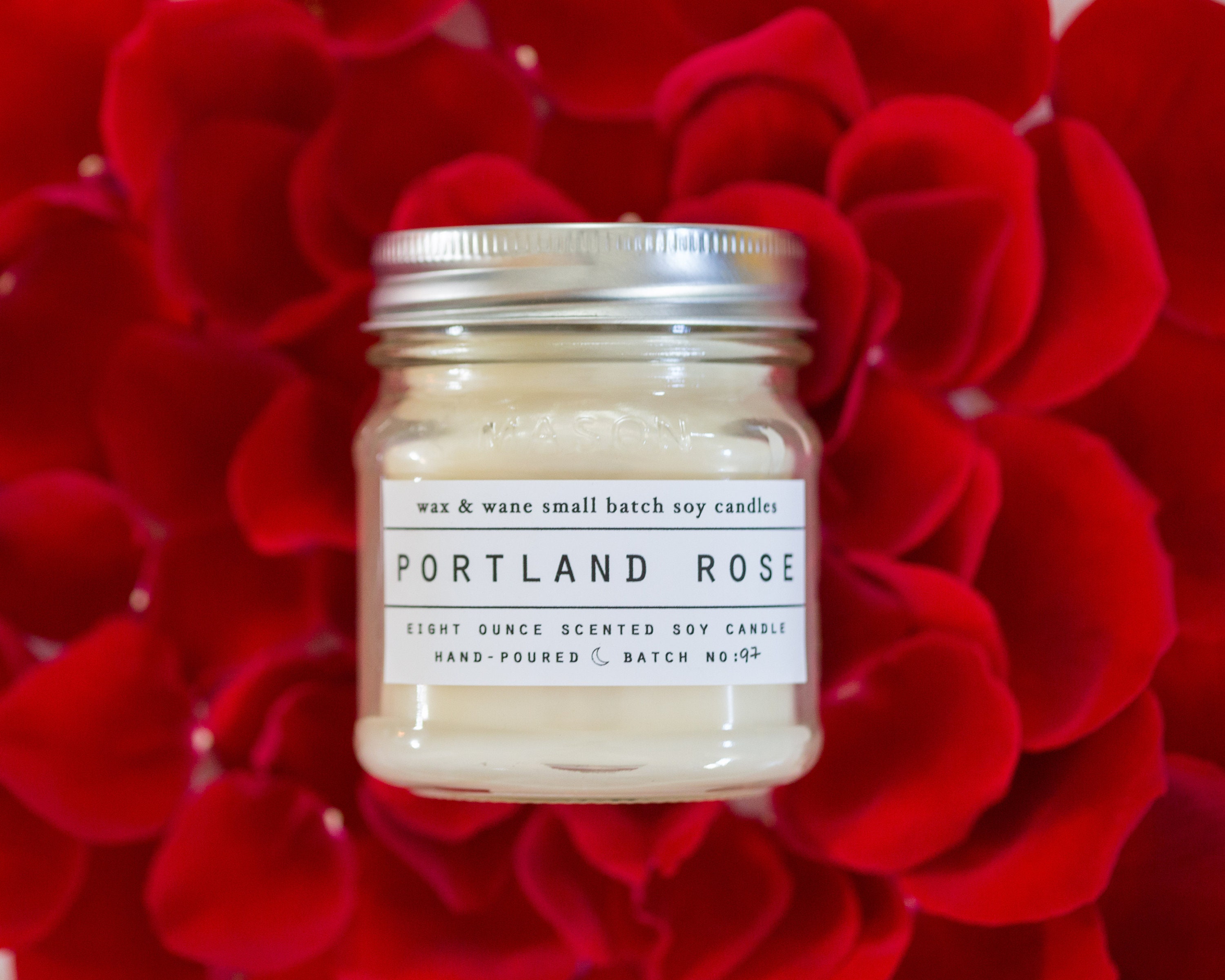 Portland Rose Candle All Natural Oregon Soy Candle Rose Etsy