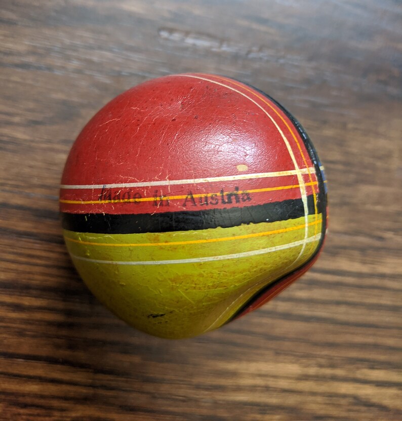 Antique Vintage Rubber Toy Ball Made in Austria. Vintage Etsy