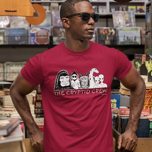 Cryptids T-Shirt, Paranormal T-Shirt, work T-Shirt, camping shirt, school shirt, gym T-Shirts, Outdoors T-Shirt, hiking shirt, fishing shirt