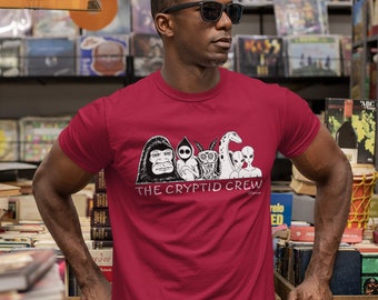 Cryptids T-Shirt, Paranormal T-Shirt, work T-Shirt, camping shirt, school shirt, gym T-Shirts, Outdoors T-Shirt, hiking shirt, fishing shirt