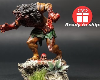 Werewolf / Brown - Painted Tabletop Miniature - Dungeons and Dragons - Role Playing Games - Figure - Gaming - Board Games - Decore  DnD