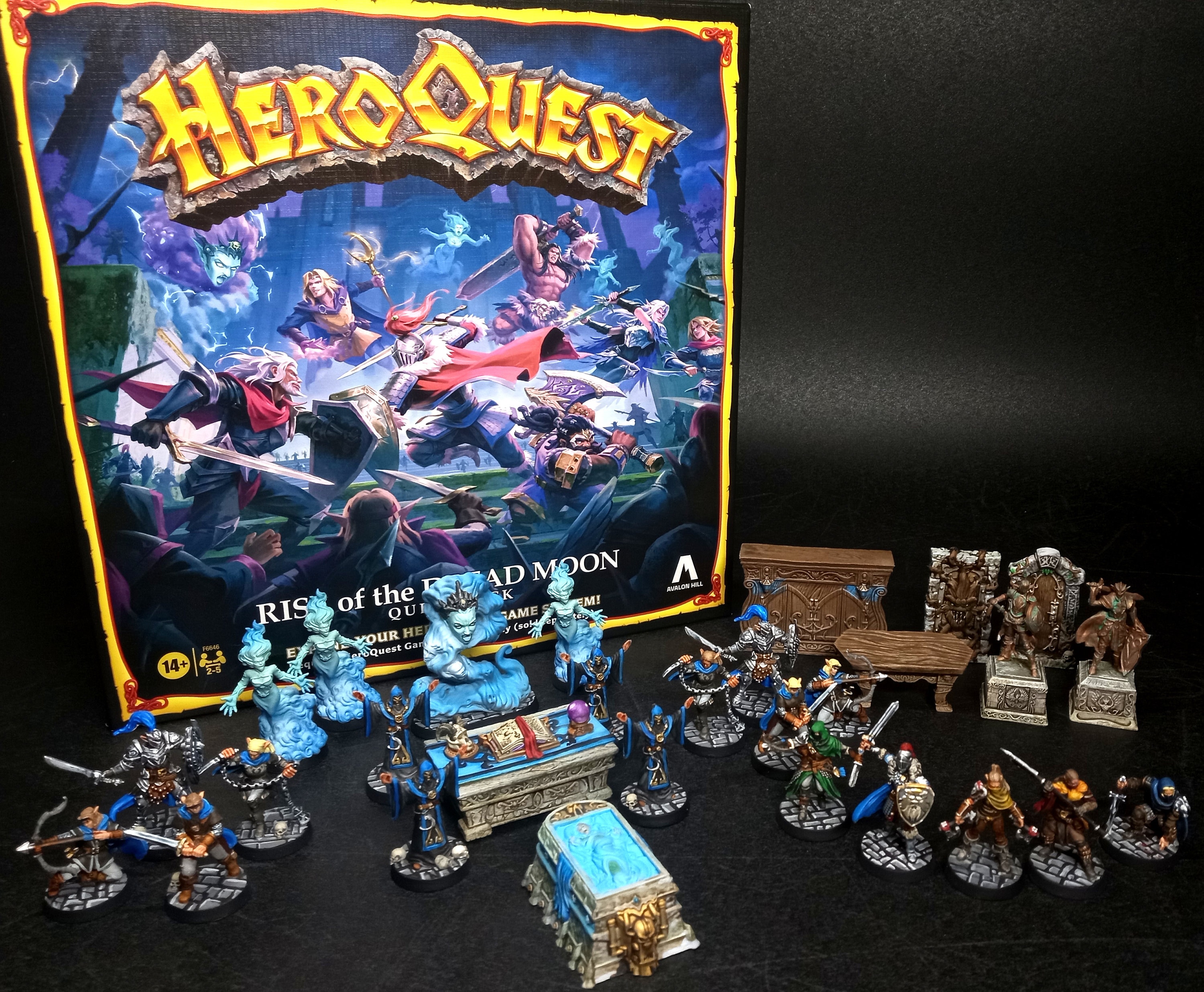 Heroquest Board Game - pro painted 100% complete HERO QUEST [1989]