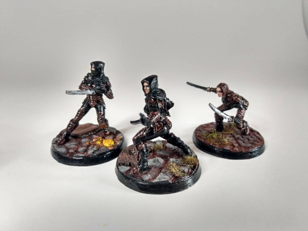 Imperial Officers Painted Miniatures Skyrim the Elder Scrolls: Call to Arms  RPG D&D Painting Commission Decor 
