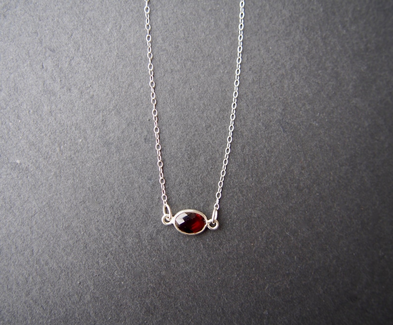 Tiny Garnet necklace