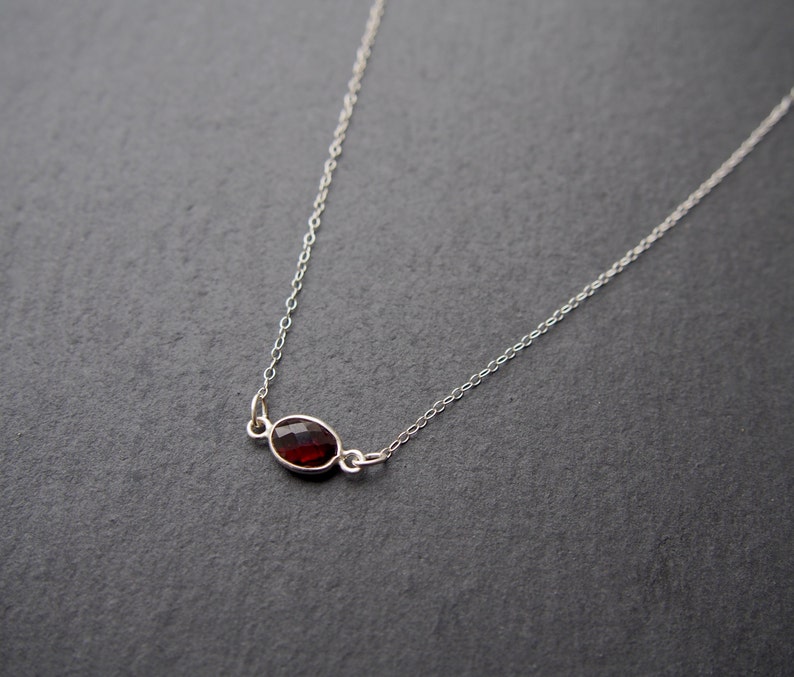 Tiny Garnet necklace